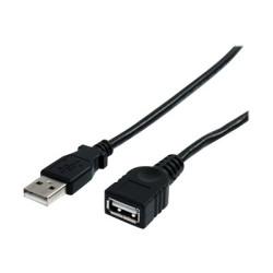StarTech.com 3 ft Black USB 2.0 Extension Cable A to A - M F - 3 ft USB A to A Extension Cable - 3ft USB 2.0 Extension cord (USBEXTAA3BK) - Prodlužovací šnura USB - USB (M) do USB (F) - USB 2.0 - 91 cm - cerná - pro P N: 35FCREADBK3, ICUSB2321F, ICUSB232V2, LTUB1MBK, MSDREADU2OTG, ST4300USB3EU, UUSBOTG