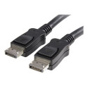 StarTech.com 3m Certified DisplayPort 1.2 Cable M M with Latches DP 4k - Kabel DisplayPort - DisplayPort (M) do DisplayPort (M) - 3 m - opatrený západkou, lisovaný - cerná