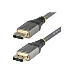 StarTech.com 6ft (2m) VESA Certified DisplayPort 1.4 Cable, 8K 60Hz HDR10, Ultra HD 4K 120Hz DP Video Cable, DisplayPort to DisplayPort Cable, DP Cord for Monitors Displays, M M - DP 1.4 Cable with Latches (DP14VMM2M) - Kabel DisplayPort - DisplayPort (M) do DisplayPort (M) - DisplayPort 1.4 - 2 m - podpora 4K120Hz (3840 x 2160), podpora 8K60Hz (7680 x 4320), lisovaný, pasivní - cerná, šedá