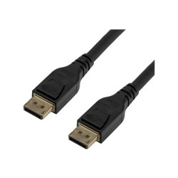 StarTech.com 10ft 3m VESA Certified DisplayPort 1.4 Cable, 8K 60Hz HBR3 HDR, Super UHD DisplayPort to DisplayPort Monitor Cord, Ultra HD 4K 120Hz DP 1.4 Video Cable M M DP Connectors - DP 1.4 Latching Cable - Kabel DisplayPort - DisplayPort (M) s jazýckem do DisplayPort (M) s jazýckem - DisplayPort 1.4 - 3 m - podpora 8K - cerná - pro P N: CDP2DPHD, CDP2DPVGA, SV231QDPU34K, TB32DP14