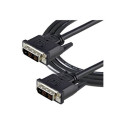 StarTech.com 2m DVID Single Link Cable M M - Kabel DVI - jeden spoj - DVI-D (M) do DVI-D (M) - 2 m - lisovaný, krídlové šrouby - cerná