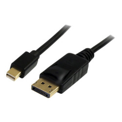 StarTech.com 3m Mini DisplayPort to DisplayPort 1.2 Cable DisplayPort 4k - Kabel DisplayPort - DisplayPort (M) do Mini DisplayPort (M) - 3 m - cerná