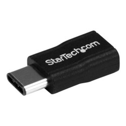 StarTech.com USB C to USB Micro B - USB Type C to USB M F - USB 2.0 - USB C Connector - USB-C to USB Micro B Adapter (USB2CUBADP) - USB adaptér - 24 pin USB-C (M) do Micro USB typ B (F) - USB 2.0 - cerná