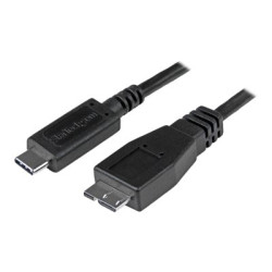 StarTech.com USB C to Micro USB Cable - 3 ft 1m - USB 3.1 - 10Gbps - Micro USB Cord - USB Type C to Micro USB Cable (USB31CUB1M) - USB kabel - 24 pin USB-C (M) do Micro-USB typu B (M) - USB 3.1 - 1 m - cerná - pro P N: HB31C2A2CB, PEXUSB311AC3, PEXUSB312A1C1H, PEXUSB312A2C2V, PEXUSB312C3, PEXUSB321C