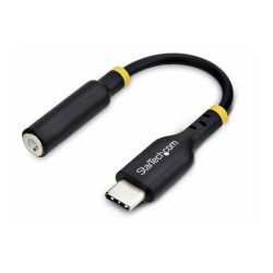 StarTech.com USB-C Audio Adapter to 3.5mm TRRS Jack, Headphone Aux Dongle - Adaptér USB-C jack sluchátek - 24 pin USB-C s piny (male) do 4 pólový mini jack se zdírkami (female) - 12.7 cm - cerná