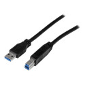 StarTech.com 2m 6 ft Certified SuperSpeed USB 3.0 A to B Cable Cord - USB 3 Cable - 1x USB 3.0 A (M), 1x USB 3.0 B (M) - 2 meter, Black (USB3CAB2M) - Kabel USB - USB Type B (M) do USB typ A (M) - USB 3.0 - 2 m - lisovaný - cerná - pro P N: KITBXDOCKPEU, KITBXDOCKPNA, KITBXDOCKPUK, SV231HU34K6, SV231QDPU34K, SV431HU34K6