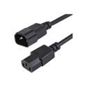 StarTech.com 1m (3ft) Power Extension Cord, C14 to C13, 10A 125V, 18AWG, Black Computer Power Cord Extension, Power Supply Extension Cable, IEC-320-C14 to IEC-320-C13 AC Power Cable - UL Listed - Prodlužovací šnura - power IEC 60320 C13 do IEC 60320 C14 - 1 m - cerná