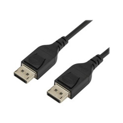 StarTech.com 6ft 2m VESA Certified DisplayPort 1.4 Cable, 8K 60Hz HBR3 HDR, Super UHD DisplayPort to DisplayPort Monitor Cord, Ultra HD 4K 120Hz DP 1.4 Slim Video Cable M M DP Connectors - DP 1.4 Latching Cable - Kabel DisplayPort - DisplayPort (M) s jazýckem do DisplayPort (M) s jazýckem - DisplayPort 1.4 - 2 m - podpora 8K - cerná - pro P N: CDP2DPHD, SV231QDPU34K, TB32DP14