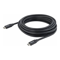 StarTech.com 4m USB C Cable w PD - 13ft USB Type C Cable - 5A Power Delivery - USB 2.0 USB-IF Certified - USB 2.0 Type-C Cable - 100W 5A (USB2C5C4M) - USB kabel - 24 pin USB-C (M) do 24 pin USB-C (M) - USB 2.0 - 5 A - 4 m - pro P N: CDP2HVGUASPD, DKT30CHCPD, DKT30CHD, DKT30CHPD3, DKT30CHVSDPD, DKT31CMDPHPD