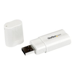 StarTech.com USB to Stereo Audio Adapter Converter - USB stereo Adapter - USB External sound Card - Laptop sound Card (ICUSBAUDIO) - Zvuková karta - stereo - USB 2.0 - pro P N: MU15MMS, MU6MMS