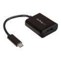 StarTech.com USB C to DisplayPort Adapter 4K 60Hz - USB Type-C to DP 1.4 Monitor Video Converter (DP Alt Mode) - Thunderbolt 3 Compatible - Adaptér DisplayPort - 24 pin USB-C (M) do DisplayPort (F) - Thunderbolt 3 DisplayPort 1.4 - 14 cm - podpora 8K30 Hz (7680 x 4320), podpora 4K60Hz - cerná - pro P N: BNDTB10GI, BNDTB210GSFP, BNDTB410GSFP, BNDTB4M2E1, BNDTBUSB3142, TB4CDOCK