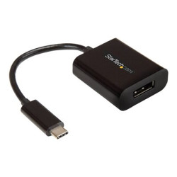 StarTech.com USB C to DisplayPort Adapter 4K 60Hz - USB Type-C to DP 1.4 Monitor Video Converter (DP Alt Mode) - Thunderbolt 3 Compatible - Adaptér DisplayPort - 24 pin USB-C (M) do DisplayPort (F) - Thunderbolt 3 DisplayPort 1.4 - 14 cm - podpora 8K30 Hz (7680 x 4320), podpora 4K60Hz - cerná - pro P N: BNDTB10GI, BNDTB210GSFP, BNDTB410GSFP, BNDTB4M2E1, BNDTBUSB3142, TB4CDOCK