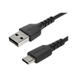 StarTech.com 1m USB A to USB C Charging Cable, Durable Fast Charge & Sync USB 2.0 to USB Type C Data Cord, Rugged TPE Jacket Aramid Fiber M M 3A Black, Samsung S10, S20, iPad Pro, Pixel - Heavy Duty and Rugged - USB kabel - USB (M) rovné do 24 pin USB-C (M) rovné - Thunderbolt 3 USB 2.0 - 1 m - cerná - pro P N: CDP2HDUACP2, HB30AM4AB, HB31C2A2CME, HB31C3A1CME, SECTBLTDT, STNDTBLTMOB
