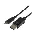 StarTech.com 3.3ft 1m USB C to DisplayPort 1.4 Cable, 4K 5K 8K USB Type-C to DP 1.4 Alt Mode Video Adapter Converter, HBR3 HDR DSC, 8K 60Hz DP 1.4 Monitor Cable for USB-C and Thunderbolt 3 - USB-C to DP 8K Cable (CDP2DP141MB) - Externí video adaptér - USB-C - DisplayPort - cerná - pro P N: TB4CDOCK