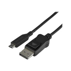 StarTech.com 3.3ft 1m USB C to DisplayPort 1.4 Cable, 4K 5K 8K USB Type-C to DP 1.4 Alt Mode Video Adapter Converter, HBR3 HDR DSC, 8K 60Hz DP 1.4 Monitor Cable for USB-C and Thunderbolt 3 - USB-C to DP 8K Cable (CDP2DP141MB) - Externí video adaptér - USB-C - DisplayPort - cerná - pro P N: TB4CDOCK
