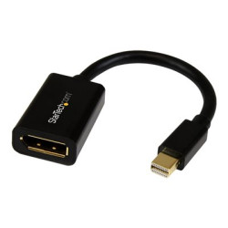 StarTech.com 6in Mini DisplayPort to DisplayPort Video Cable Adapter (MDP2DPMF6IN) - Kabel DisplayPort - Mini DisplayPort (M) do DisplayPort (F) - 15.2 cm - cerná - pro P N: CDP2DP141MB, CDP2DP146B, CDP2DPMM1MB, CDP2DPMM6B, DISPLPORT15L, DISPLPORT3L