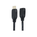 StarTech.com 2m (6ft) HDMI Extension Cable, Ultra HD HDMI Male to Female Cable, 4K HDMI Cable Extender, 4K 30Hz UHD HDMI Cable with Ethernet M F, High Speed HDMI 1.4 Cable, 10.2Gbps - HDMI Cord Extender - Prodlužovací kabel HDMI - HDMI s piny (male) do HDMI se zdírkami (female) - 2 m - odstínený - cerná - pro P N: CDP2HDMM2MB, DP2HDMM2MB, HDDVIMM3, HDMM1MP, HDMM2MP, HDMM3MP, HDPMM50, MDP2HDMM2MB