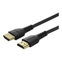 StarTech.com 2m Premium Certified HDMI 2.0 Cable with Ethernet, Durable High Speed UHD 4K 60Hz HDR 10, 6ft Rugged M M HDMI Cord with Aramid Fiber, TPE, Ultra HD Monitors, TVs & Displays - Heavy duty HDMI cable - Prémiove vysoká rychlost - kabel HDMI s ethernetem - HDMI s piny (male) do HDMI s piny (male) - 2 m - cerná - pro P N: TB3DKM2HDL