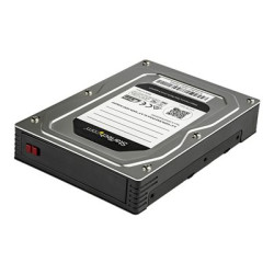 StarTech.com 2.5 to 3.5 Hard Drive Adapter - For SATA and SAS SSDs HDDs - SSD Enclosure - HDD Enclosure - Internal Hard Drive Enclosure (25SATSAS35HD) - Kryt úložište - 2.5" - SATA 6Gb s SAS 6Gb s - SAS 6Gb s, SATA 6Gb s - cerná, stríbrná