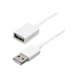 StarTech.com 3m White USB 2.0 Extension Cable Cord - A to A - USB Male to Female Cable - 1x USB A (M), 1x USB A (F) - White, 3 meter (USBEXTPAA3MW) - Prodlužovací šnura USB - USB (F) do USB (M) - USB 2.0 - 3 m - lisovaný - bílá - pro P N: MSDREADU2OTG, USBEXTPAA1MW, USBEXTPAA2MW, USBPAUB1MW, USBPAUB2MW, USBPAUB50CMW
