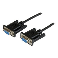 StarTech.com 2m Black DB9 RS232 Serial Null Modem Cable F F - DB9 Female to Female - 9 pin RS232 Null Modem Cable - 2 meter, Black - Null modem kabel - DB-9 (F) do DB-9 (F) - 2 m - lisovaný, krídlové šrouby - cerná - pro P N: PCI2S5502, PEX4S953, PEX4S953LP