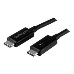 StarTech.com 1m (3.3ft) Thunderbolt 3 Cable, 20Gbps, 100W PD, 4K Video, Thunderbolt-Certified, Compatible w TB4 USB 3.2 DisplayPort - Kabel Thunderbolt - 24 pin USB-C (M) do 24 pin USB-C (M) - Thunderbolt 3 USB DisplayPort - 1 m - cerná - pro P N: CDP2HDUACP, CDP2HDUACPW, PEXUSB321C