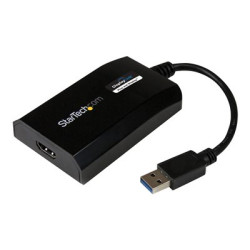 StarTech.com USB 3.0 to HDMI External Video Card Adapter - DisplayLink Certified - 1920x1200 - MultiMonitor Graphics Adapter - Supports Mac & Windows (USB32HDPRO) - Kabel adaptéru - USB typ A s piny (male) do HDMI se zdírkami (female) - 16 cm - cerná - podpora 1920 x 1200 (WUXGA) - pro P N: HDDVIMM3, HDMM12, HDMM15, HDMM1MP, HDMM2MP, HDMM3, HDMM3MP, HDMM50A, HDMM6, HDPMM50
