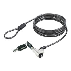 StarTech.com Laptop cable lock 6Ft Compatible With Noble Wedge; Laptop Cable Lock, 6Ft (2m), Anti-Theft Keyed Lock, Security Cable Lock For Dell XPS Latitude, Cut-Resistant Steel Cable Lock For Laptop (NBLWK-LAPTOP-LOCK) - Bezpecnostní kabelový zámek - stríbrná, cerná - 2 m