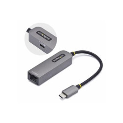 StarTech.com 2.5GbE USB-C to Ethernet Adapter - Sítový adaptér - USB-C 3.2 Gen 1 Thunderbolt 3 - 10M 100M 1G 2.5 Gigabit Ethernet + USB-C 3.2 Gen 1 - šedá space gray