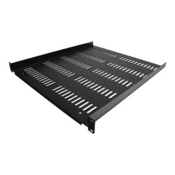 StarTech.com 1U Vented Server Rack Cabinet Shelf, 20in Deep Fixed Cantilever Tray, Rackmount Shelf for 19" AV Data Network Equipment Enclosure w Cage Nuts & Screws, 55lbs Weight Capacity - 1U Network Rack Shelf - Police skríne - cerná - 1U - 19"