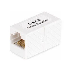StarTech.com RJ45 Coupler, Inline Cat6 Coupler, Female to Female (F F) T568 Connector, Unshielded Ethernet Cable Extension (IN-CAT6-COUPLER-U1) - Sítový propojovací kabel - RJ-45 (F) do RJ-45 (F) - nestínený - CAT 5 5e 6 - pasivní - bílá
