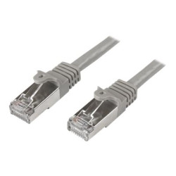 StarTech.com 5m CAT6 Ethernet Cable, 10 Gigabit Shielded Snagless RJ45 100W PoE Patch Cord, CAT 6 10GbE SFTP Network Cable w Strain Relief, Grey, Fluke Tested Wiring is UL Certified TIA - Category 6 - 26AWG (N6SPAT5MGR) - Patch kabel - RJ-45 (M) do RJ-45 (M) - 5 m - SFTP - CAT 6 - lisovaný, provedení bez hrbolku - šedá