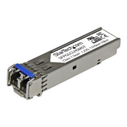 StarTech.com Cisco GLC-LH-SM Compatible SFP Module, 1000BASE-LX LH, 1GE Gigabit Ethernet SFP, LC Connector, 10km, 1310nm, Cisco IE3400, IE3300, IE3200, Mini GBIC Transceiver SFP Module - Lifetime Warranty (SFPGLCLHSMST) - Transceiver modul SFP (mini-GBIC) - 1GbE - 1000Base-LH - jednoduchý režim LC - až 10 km - 1310 nm - pro P N: ET91000SFP2, ET91000SFP2C, IES101002SFP, MCM1110SFP, PEX1000SFP2