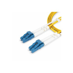 StarTech.com 2m (6.6ft) LC to LC (UPC) OS2 Single Mode Duplex Fiber Optic Cable, 9 125?m, Laser Optimized, 10G, Bend Insensitive, Low Insertion Loss - LSZH Fiber Patch Cord (SMDOS2LCLC2M) - Patch kabel - jednoduchý režim LC UPC (M) do jednoduchý režim LC UPC (M) - 2 m - 2 mm - optické vlákno - duplex - 9 125 mikron - OS1 OS2 - neobsahuje halogen, pasivní - žlutá