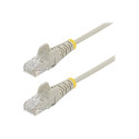 StarTech.com 3m Slim LSZH CAT6 Ethernet Cable, 10 Gigabit Snagless RJ45 100W PoE Patch Cord, CAT 6 10GbE UTP Network Cable w Strain Relief, Grey, Fluke Tested ETL, Low Smoke Zero Halogen - Category 6 - 28AWG (N6PAT300CMGRS) - Patch kabel - RJ-45 (M) do RJ-45 (M) - 3 m - CAT 6 - provedení bez hrbolku - šedá