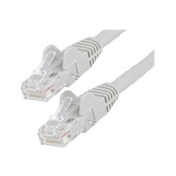 StarTech.com 3m LSZH CAT6 Ethernet Cable, 10 Gigabit Snagless RJ45 100W PoE Network Patch Cord with Strain Relief, CAT 6 10GbE UTP, Grey, Individually Tested ETL, Low Smoke Zero Halogen - Category 6 - 24AWG (N6LPATCH3MGR) - Patch kabel - RJ-45 (M) do RJ-45 (M) - 3 m - 6 mm - UTP - CAT 6 - provedení bez hrbolku - šedá