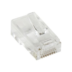 StarTech.com Cat5e RJ45 Stranded Modular Plug Connector - 50 Pkg - Bulk Cat 5e Plugs - 50x RJ45 Ends (CRJ4550PK) - Sítový konektor - RJ-45 (M) - CAT 5e (balení 50)