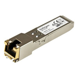 StarTech.com HPE J8177C Compatible SFP Module, 1000BASE-T, SFP to RJ45 Cat6 Cat5e, 1GE Gigabit Ethernet SFP, RJ-45 (Copper) 100m, HPE 1810, 1820, 2530, 1Gbps Mini GBIC Transceiver SFP - Lifetime Warranty (J8177CST) - Transceiver modul SFP (mini-GBIC) (odpovídá: HP J8177C) - 1GbE - 1000Base-T - RJ-45 SFP (mini-GBIC) - až 100 m - pro HPE 1810, 1910, 20p 10 100 1000, 2610, 3500, 6200; HPE Aruba 2530, 5406; HPE ProCurve 5304
