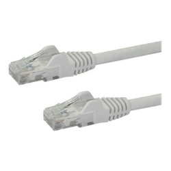 StarTech.com 2m CAT6 Ethernet Cable, 10 Gigabit Snagless RJ45 650MHz 100W PoE Patch Cord, CAT 6 10GbE UTP Network Cable w Strain Relief, White, Fluke Tested Wiring is UL Certified TIA - Category 6 - 24AWG (N6PATC2MWH) - Patch kabel - RJ-45 (M) do RJ-45 (M) - 2 m - UTP - CAT 6 - provedení bez hrbolku - bílá
