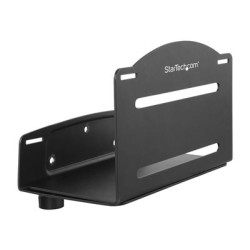 StarTech.com Wall Mount CPU Holder - Adjustable Width 4.8in to 8.3in - Metal - Computer Tower Mounting Bracket for Desktop PC (CPUWALLMNT) - Držák - pro CPU - ocel - cerná - montáž na stenu - pro P N: WALLSTS1, WALLSTS2