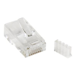 StarTech.com Cat 6 RJ45 Modular Plug for Solid Wire - 50 Pack (CRJ45C6SOL50) - Sítový konektor - RJ-45 (M) - CAT 6 - prusvitná (balení 50) - pro P N: WIRC6CMPBLU