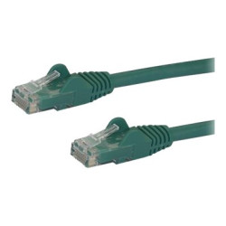 StarTech.com 1m CAT6 Ethernet Cable, 10 Gigabit Snagless RJ45 650MHz 100W PoE Patch Cord, CAT 6 10GbE UTP Network Cable w Strain Relief, Green, Fluke Tested Wiring is UL Certified TIA - Category 6 - 24AWG (N6PATC1MGN) - Patch kabel - RJ-45 (M) do RJ-45 (M) - 1 m - UTP - CAT 6 - provedení bez hrbolku - zelená