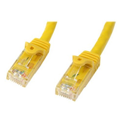 StarTech.com 1m CAT6 Ethernet Cable, 10 Gigabit Snagless RJ45 650MHz 100W PoE Patch Cord, CAT 6 10GbE UTP Network Cable w Strain Relief, Yellow, Fluke Tested Wiring is UL Certified TIA - Category 6 - 24AWG (N6PATC1MYL) - Patch kabel - RJ-45 (M) do RJ-45 (M) - 1 m - UTP - CAT 6 - provedení bez hrbolku - žlutá