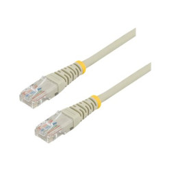 StarTech.com 10m Gray Cat5e Cat 5 Snagless Ethernet Patch Cable 10 m - Patch kabel - RJ-45 (M) do RJ-45 (M) - 10 m - UTP - CAT 5e - licna, provedení bez hrbolku - šedá
