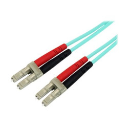 StarTech.com 2m Fiber Optic Cable - 10 Gb Aqua - Multimode Duplex 50 125 - LSZH - LC LC - OM3 - LC to LC Fiber Patch Cable - Patch kabel - multirežim LC (M) do multirežim LC (M) - 2 m - optické vlákno - duplex - 50 125 mikron - vode - barva - pro P N: J9152AST, MASFP10GBSR, SFP10GBLRMST, SFP10GBSRST, SFP10GSRSST, SFP10GSRXST