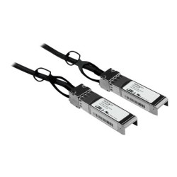 StarTech.com Cisco SFP-H10GB-CU1M Compatible 1m 10G SFP+ to SFP+ Direct Attach Cable Twinax, 10GbE SFP+ Copper DAC 10Gbps Low Power Passive Transceiver Module DAC, Cisco Firepower ASR920 - Lifetime Warranty (SFPCMM1M) - Kabel pro prímé pripojení - SFP+ do SFP+ - 1 m - diaxiální - pro P N: ET10GSFP, PEX10000SFPI, PEX10GSFP4I, PEX20000SFPI