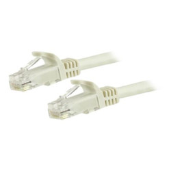 StarTech.com 15m CAT6 Ethernet Cable, 10 Gigabit Snagless RJ45 650MHz 100W PoE Patch Cord, CAT 6 10GbE UTP Network Cable w Strain Relief, White, Fluke Tested Wiring is UL Certified TIA - Category 6 - 24AWG (N6PATC15MWH) - Patch kabel - RJ-45 (M) do RJ-45 (M) - 15 m - UTP - CAT 6 - lisovaný, provedení bez hrbolku - bílá