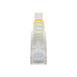 StarTech.com 50cm CAT6 Ethernet Cable, 10 Gigabit Snagless RJ45 650MHz 100W PoE Patch Cord, CAT 6 10GbE UTP Network Cable w Strain Relief, White, Fluke Tested Wiring is UL Certified TIA - Category 6 - 24AWG (N6PATC50CMWH) - Sítový kabel - RJ-45 (M) do RJ-45 (M) - 50 cm - UTP - CAT 6 - lisovaný, provedení bez hrbolku, licna - bílá