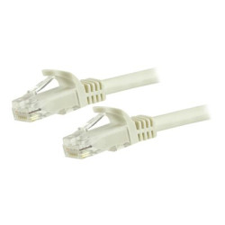 StarTech.com 5m CAT6 Ethernet Cable, 10 Gigabit Snagless RJ45 650MHz 100W PoE Patch Cord, CAT 6 10GbE UTP Network Cable w Strain Relief, White, Fluke Tested Wiring is UL Certified TIA - Category 6 - 24AWG (N6PATC5MWH) - Patch kabel - RJ-45 (M) do RJ-45 (M) - 5 m - UTP - CAT 6 - provedení bez hrbolku - bílá