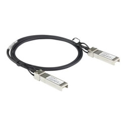 StarTech.com Dell EMC DAC-SFP-10G-2M Compatible 2m 10G SFP+ to SFP+ Direct Attach Cable Twinax, 10GbE SFP+ Copper DAC 10 Gbps Low Power Passive Mini GBIC Transceiver Module DAC, SFP Plus - Lifetime Warranty (DACSFP10G2M) - Kabel 10GBase pro prímé pripojení - SFP+ (Z) s jazýckem do SFP+ (Z) s jazýckem - 2 m - diaxiální - pasivní